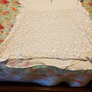 Matilda Jane ladie's top, lace back, size XL guc